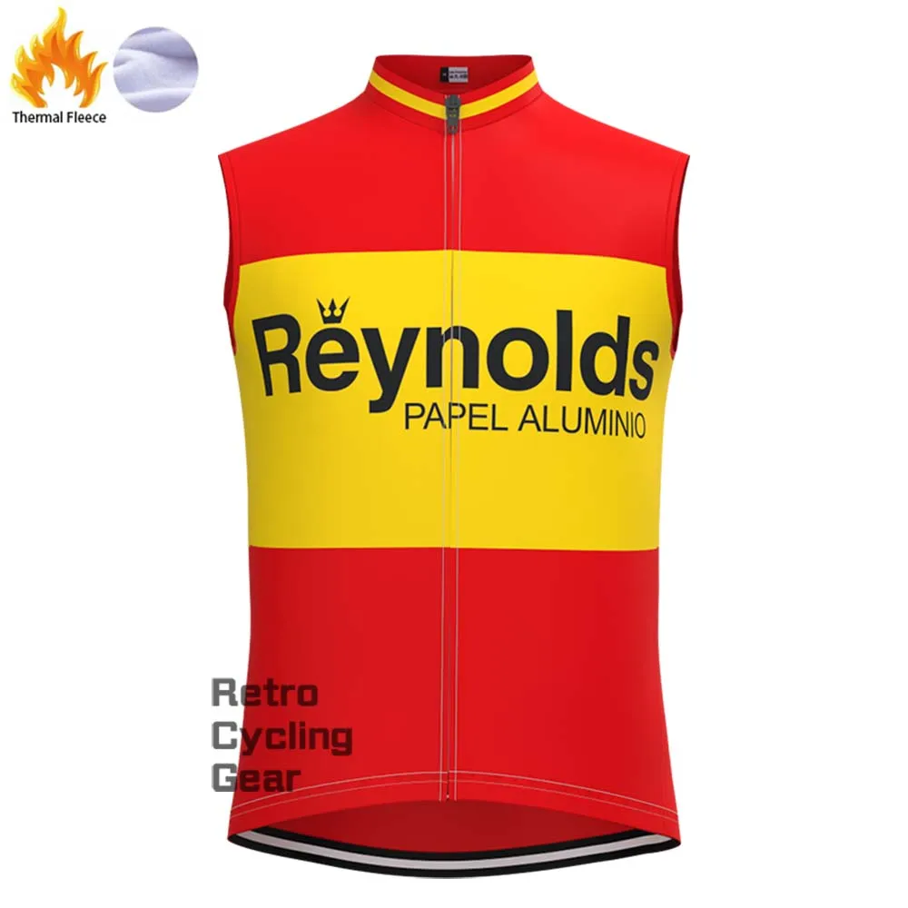 1980s red Reynolds Fleece Retro Long Cycling Kits