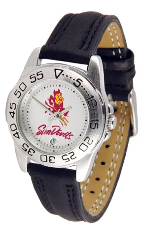 Arizona State Sun Devils Sport Leather Ladies Watch