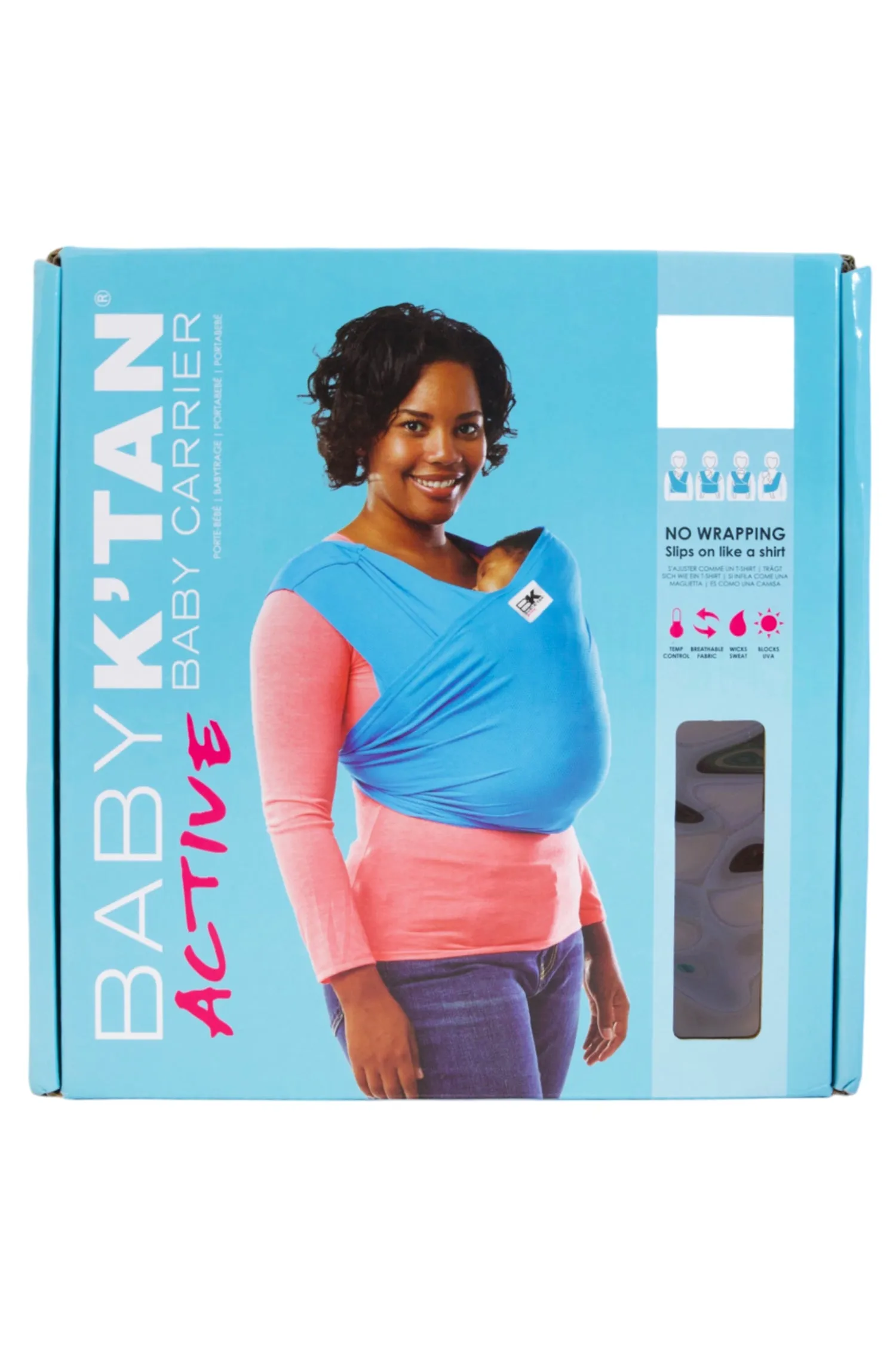 Baby K'tan Active Yoga Carrier - Heather Coral - M