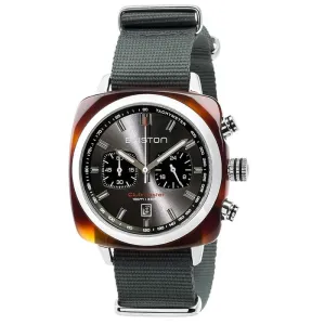 Briston Grey Clubmaster Sport Nylon Chronograph Briston Watch 17142.SA.TS.11.NG