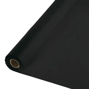 Bulk Black Velvet Plastic Banquet Table Roll 100 ft x 40 inch