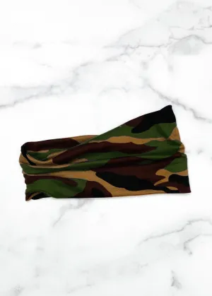 Camo Extra Wide Yoga Headband