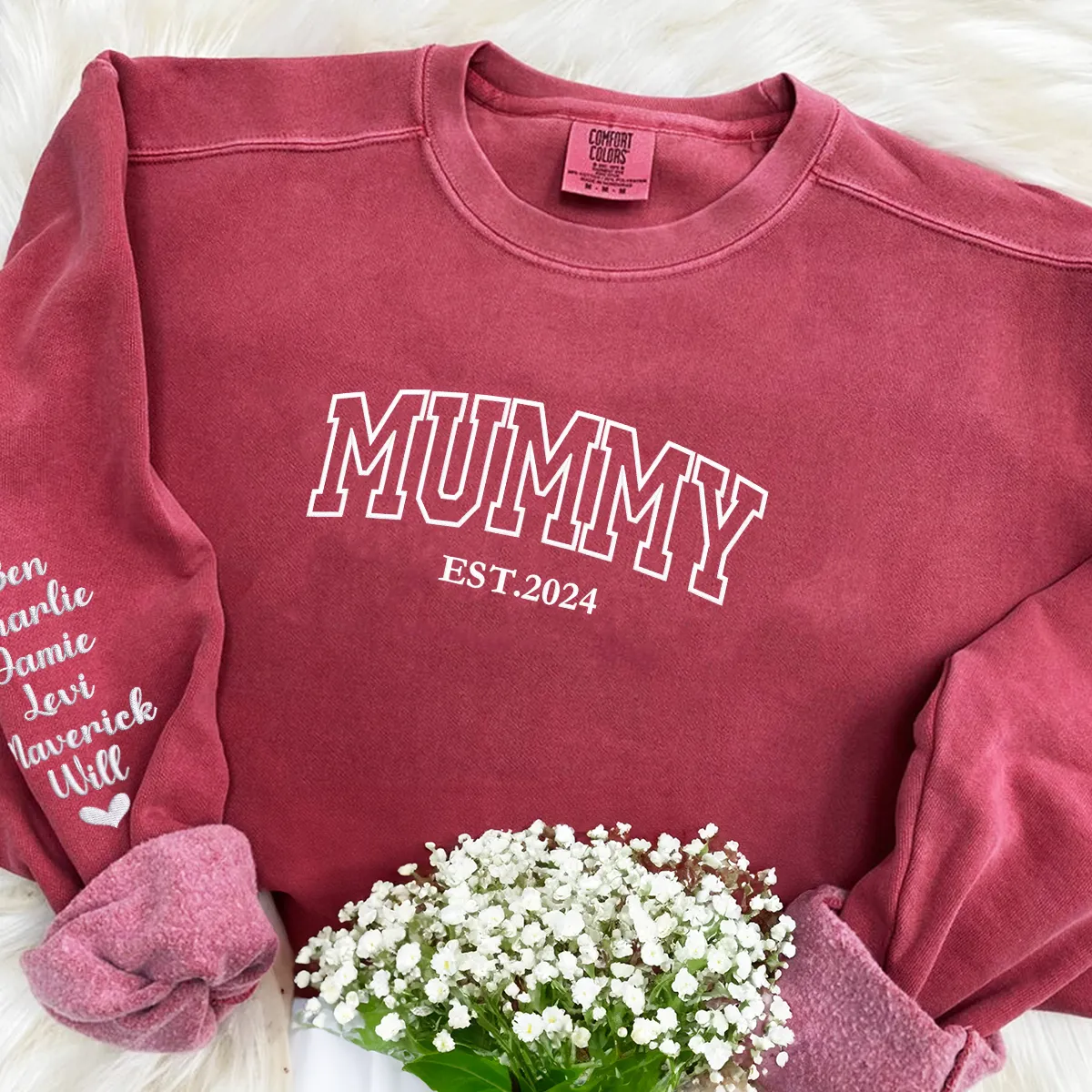 Comfort Color® Embroidered Mummy Shirt