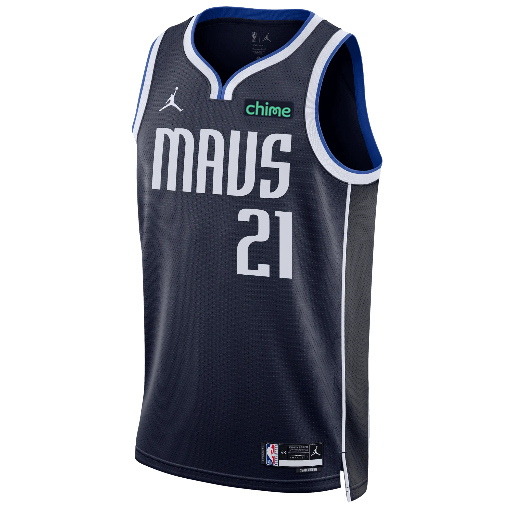 DALLAS MAVERICKS DANIEL GAFFORD JORDAN STATEMENT SWINGMAN JERSEY