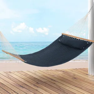 Durable Polyester Hammock Bed with Pillow for Outdoor & Indoor - Gardeon