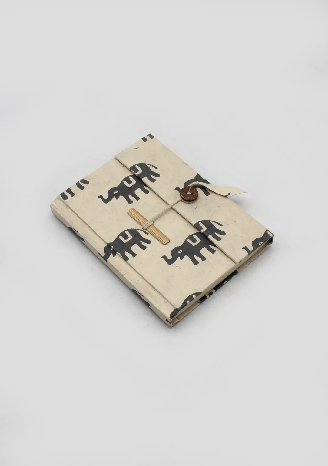 Elephant Printed Lokta Paper Travel Journal