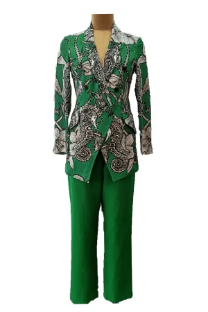 Emerald Seahorse Blazer Set