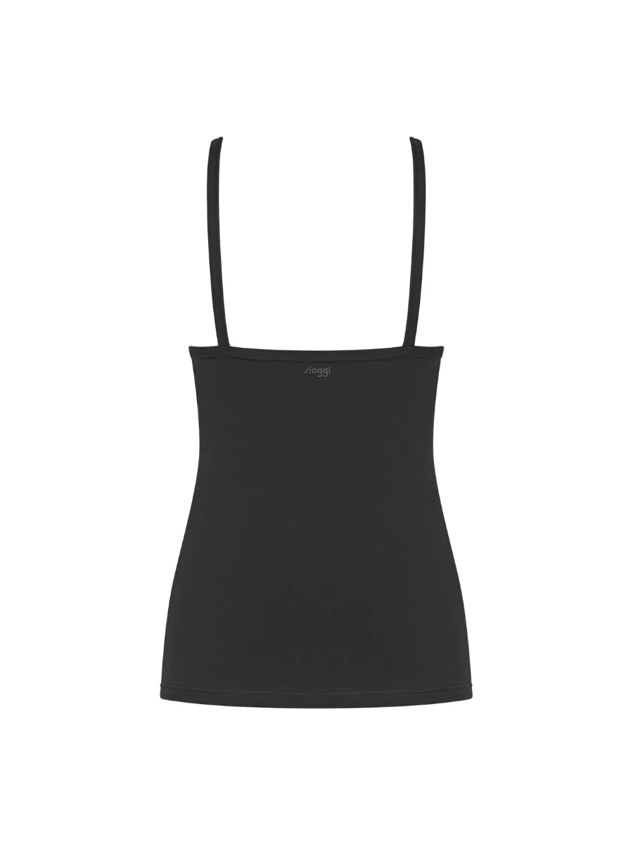 EVER Ease Spaghetti Top - Black