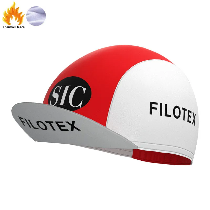 Filotex Red Retro Cycling Cap