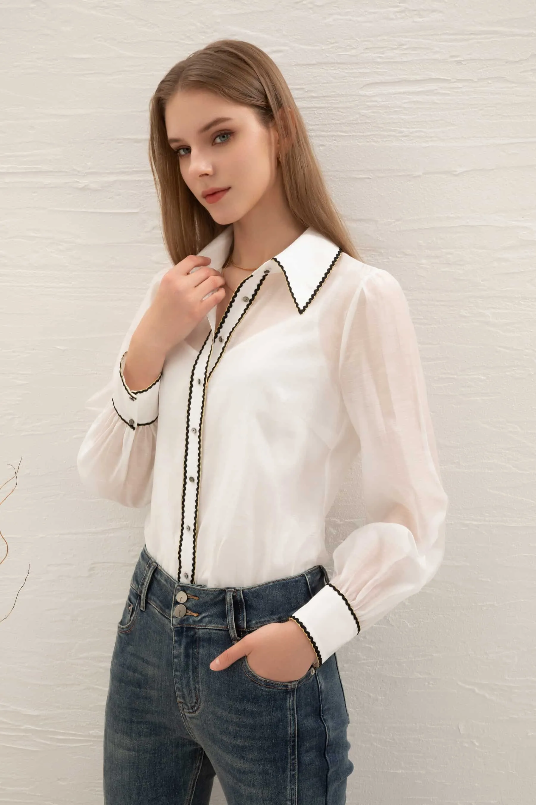 GDS Missika Tencel Blouse | White