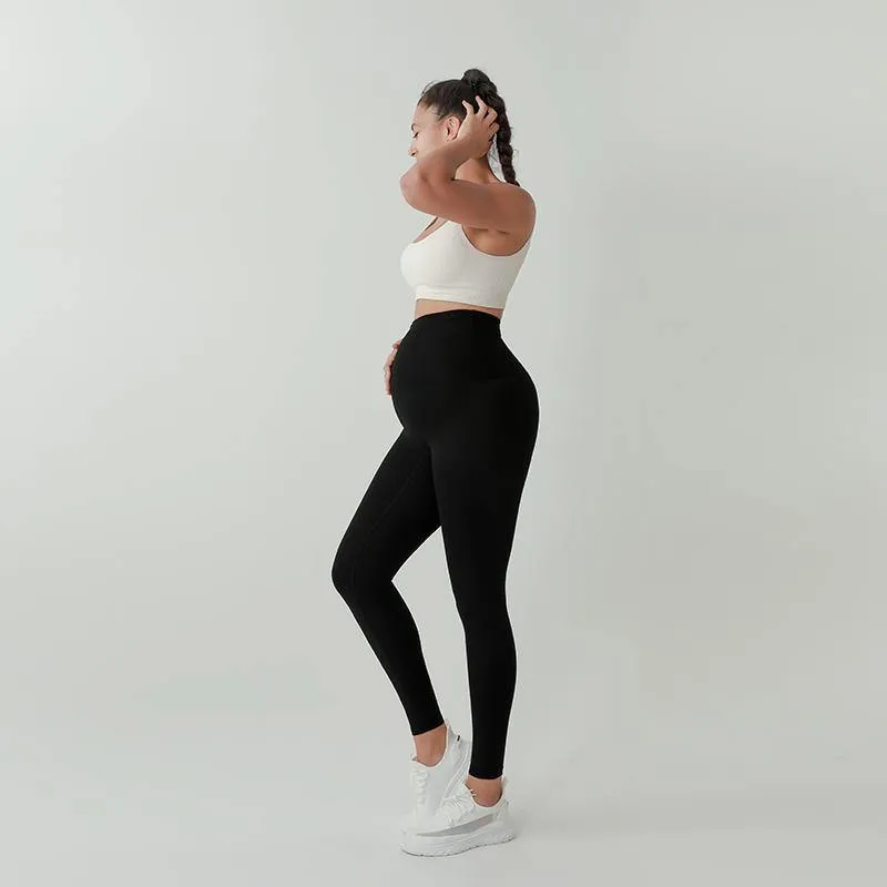 HIGH WAISTED MIDI MATERNITY LEGGINGS