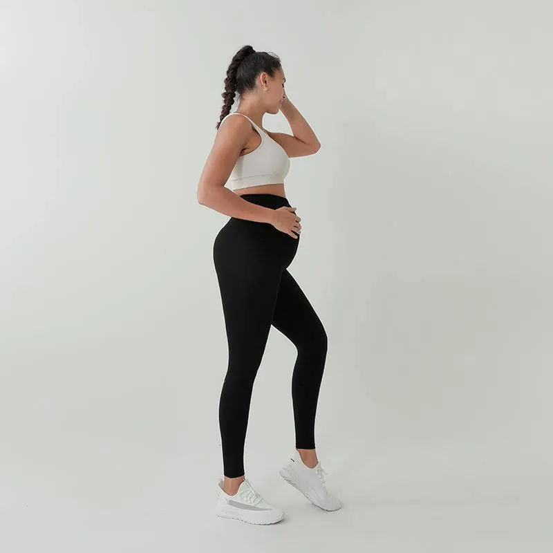 HIGH WAISTED MIDI MATERNITY LEGGINGS