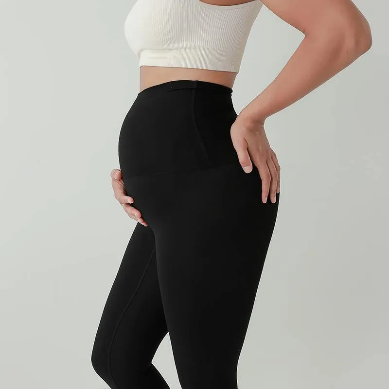 HIGH WAISTED MIDI MATERNITY LEGGINGS