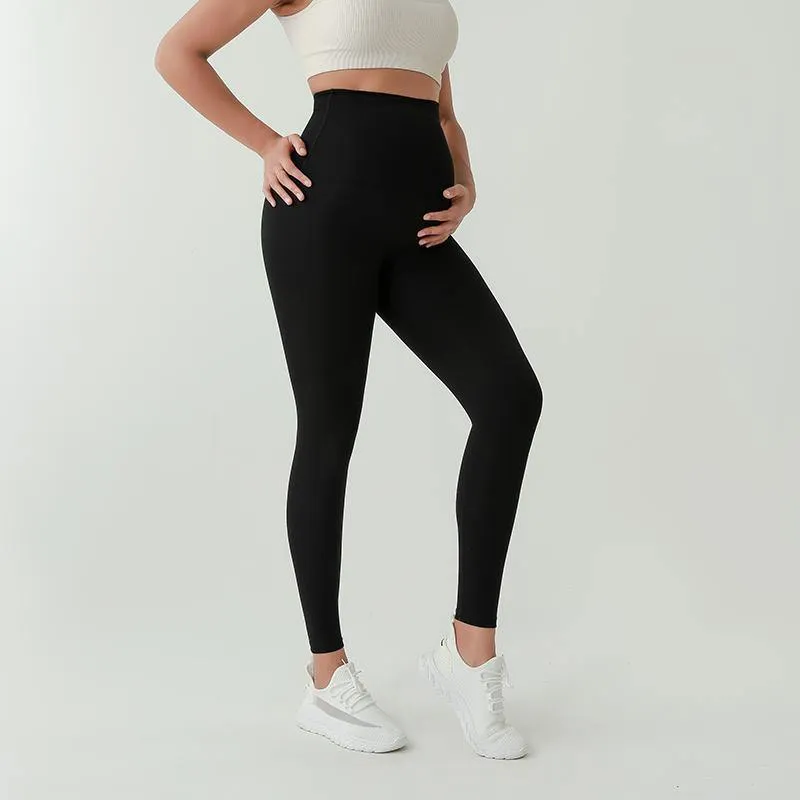 HIGH WAISTED MIDI MATERNITY LEGGINGS