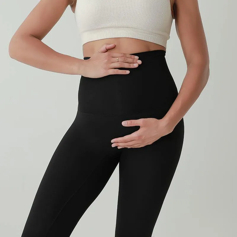 HIGH WAISTED MIDI MATERNITY LEGGINGS