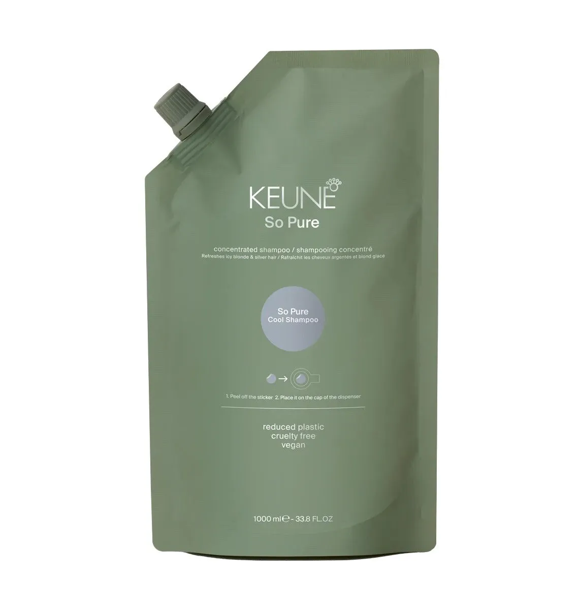 Keune So Pure Cool Shampoo Refill - 1000ml