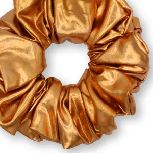 KING SIZE Metallic Scrunchies XXL Oversized Made in the USA Copper