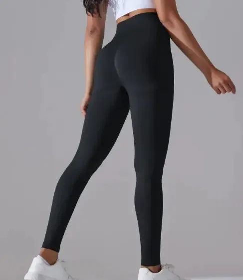 Knitted High Waist Yoga Pants