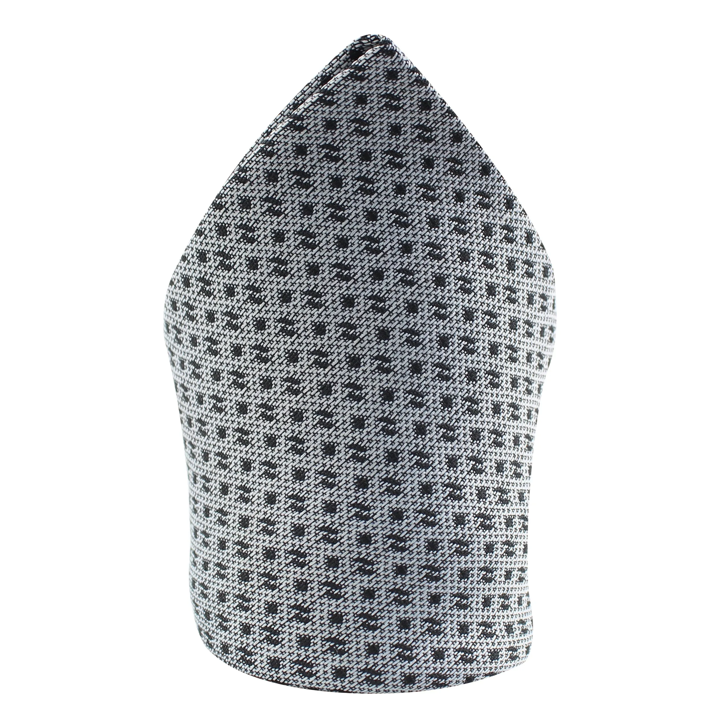 Kovove The Artistry Abstract Grey Pocket Square