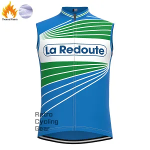 La Redoute Blue Fleece Retro Cycling Vest