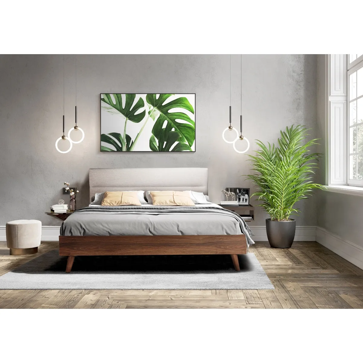 Luxury Dream King Upholstered Platform Bed