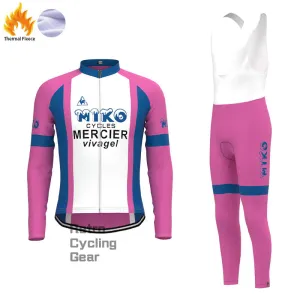 MIKO Purple Fleece Retro Cycling Kits