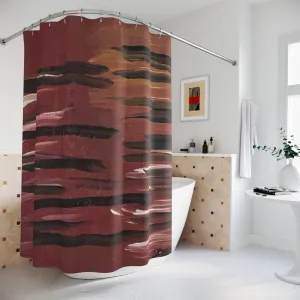 "Reflections' Polyester Shower Curtain