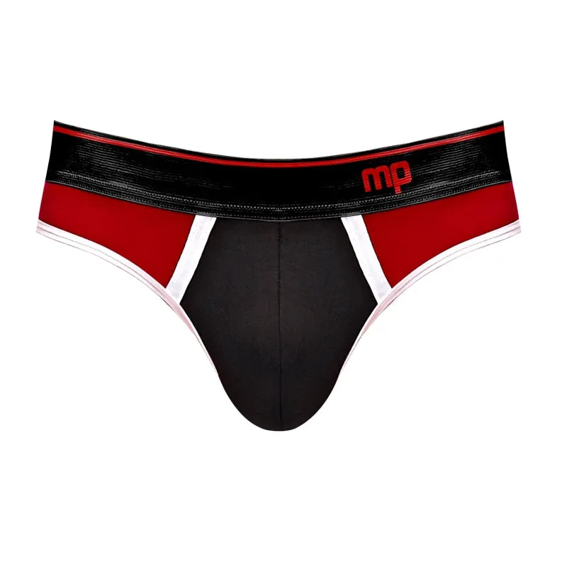 Retro Sport Panel Jock - S/ M - Black/ Red