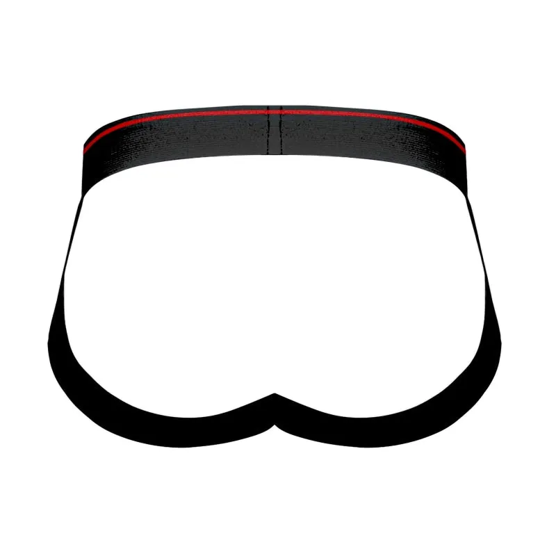 Retro Sport Panel Jock - S/ M - Black/ Red