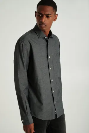 Slim fit chambray shirt