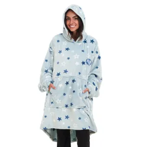 Snuggs Blanket Hoodie Pastel Blue Stars