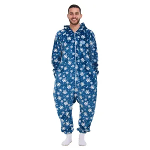 Snuggs Blanket Onesie Petroleum Snowflakes