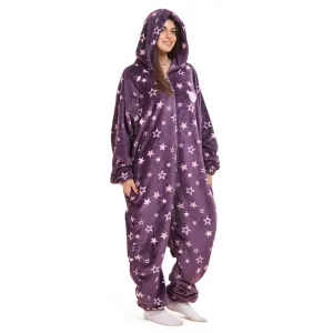 Snuggs Blanket Onesie Purple stars