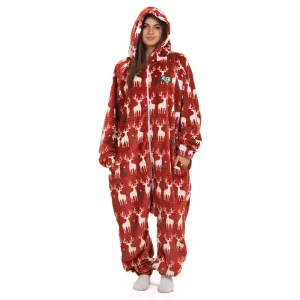 Snuggs Blanket Onesie Red Christmas