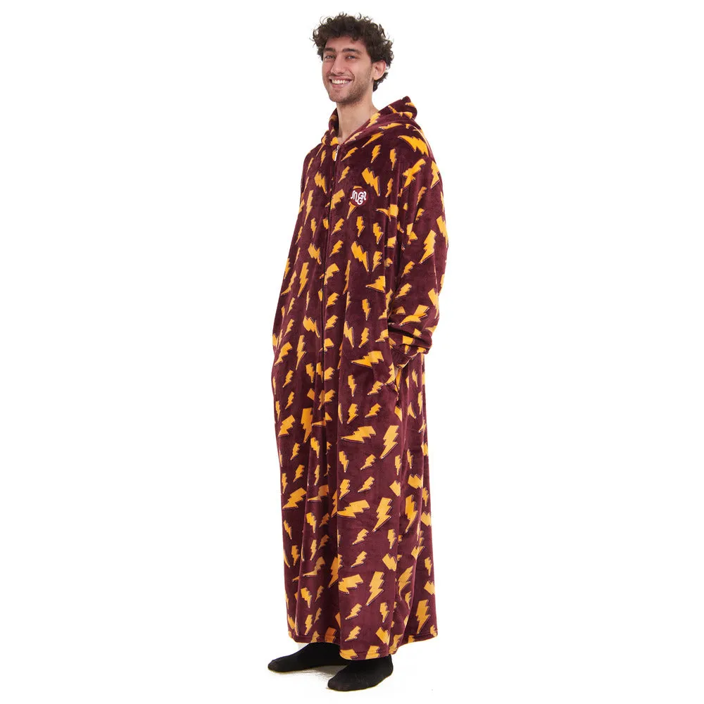 Snuggs Wearable Blanket Monk Dark Red Bolt