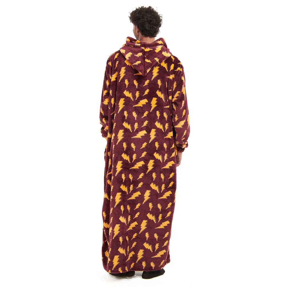 Snuggs Wearable Blanket Monk Dark Red Bolt