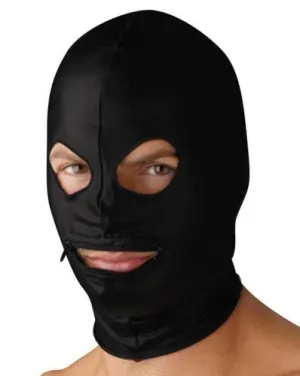 Spandex Zipper Mouth Hood with Eye Holes by Strict Leather