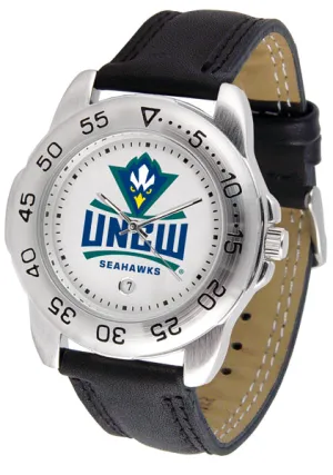 UNC Wilmington Sport Leather Men’s Watch