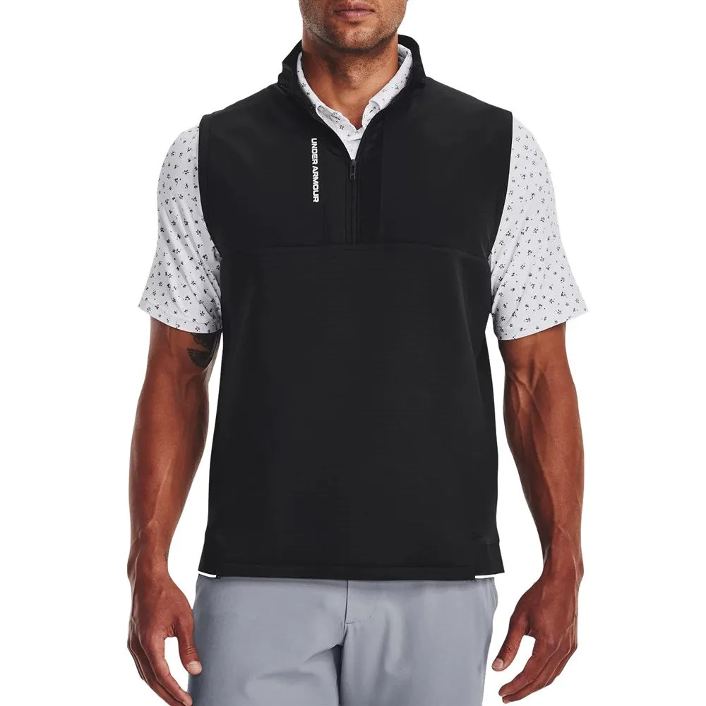 Under Armour Storm Daytona Water Repellent Golf Vest - Black/Reflective