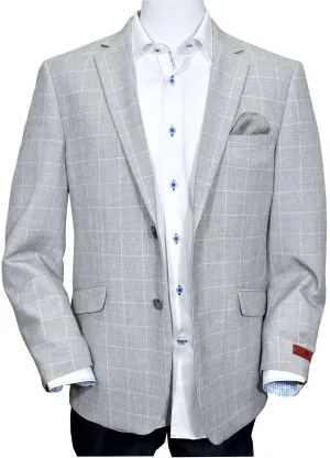 Zr29510 Gray Window Pane Sport Coat